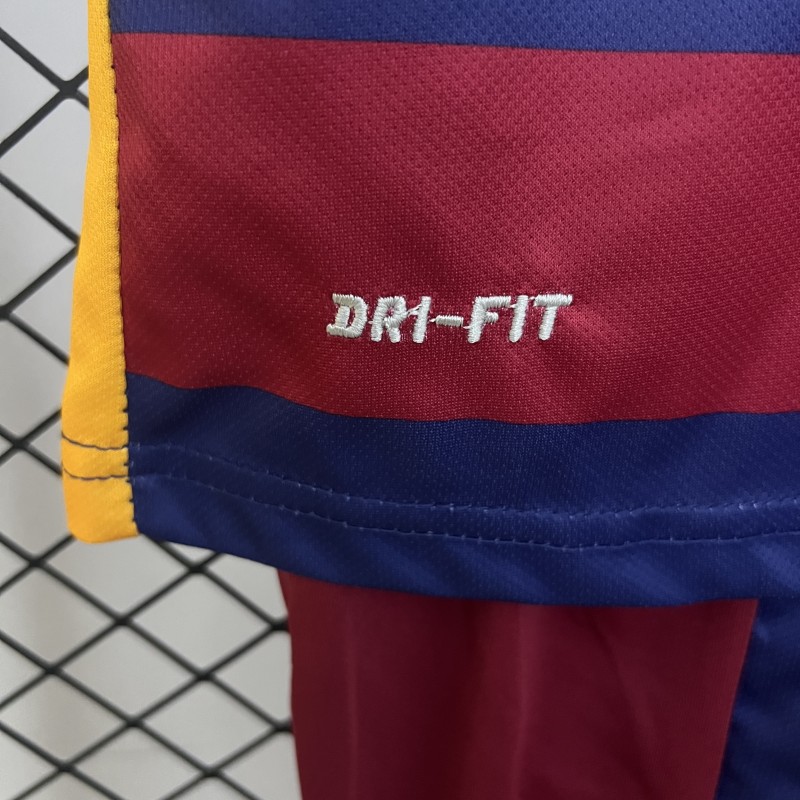 Retro 15/16 Kids Barcelona Home Size 16-28 Jersey