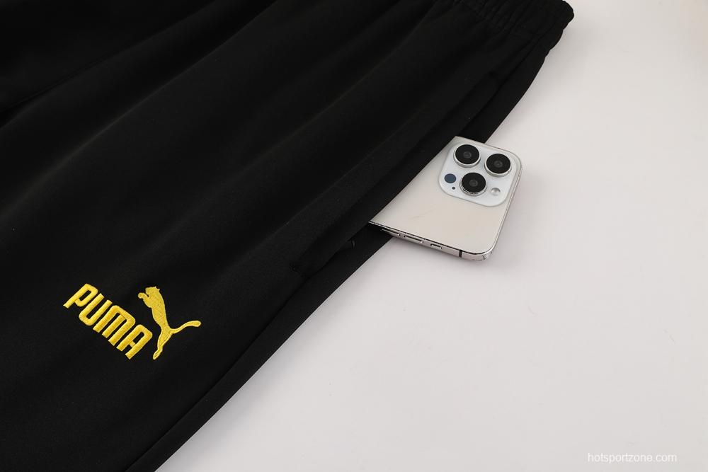 25/26 Borussia Dortmund Black/Yellow Full Zipper Jacket +Long Pants