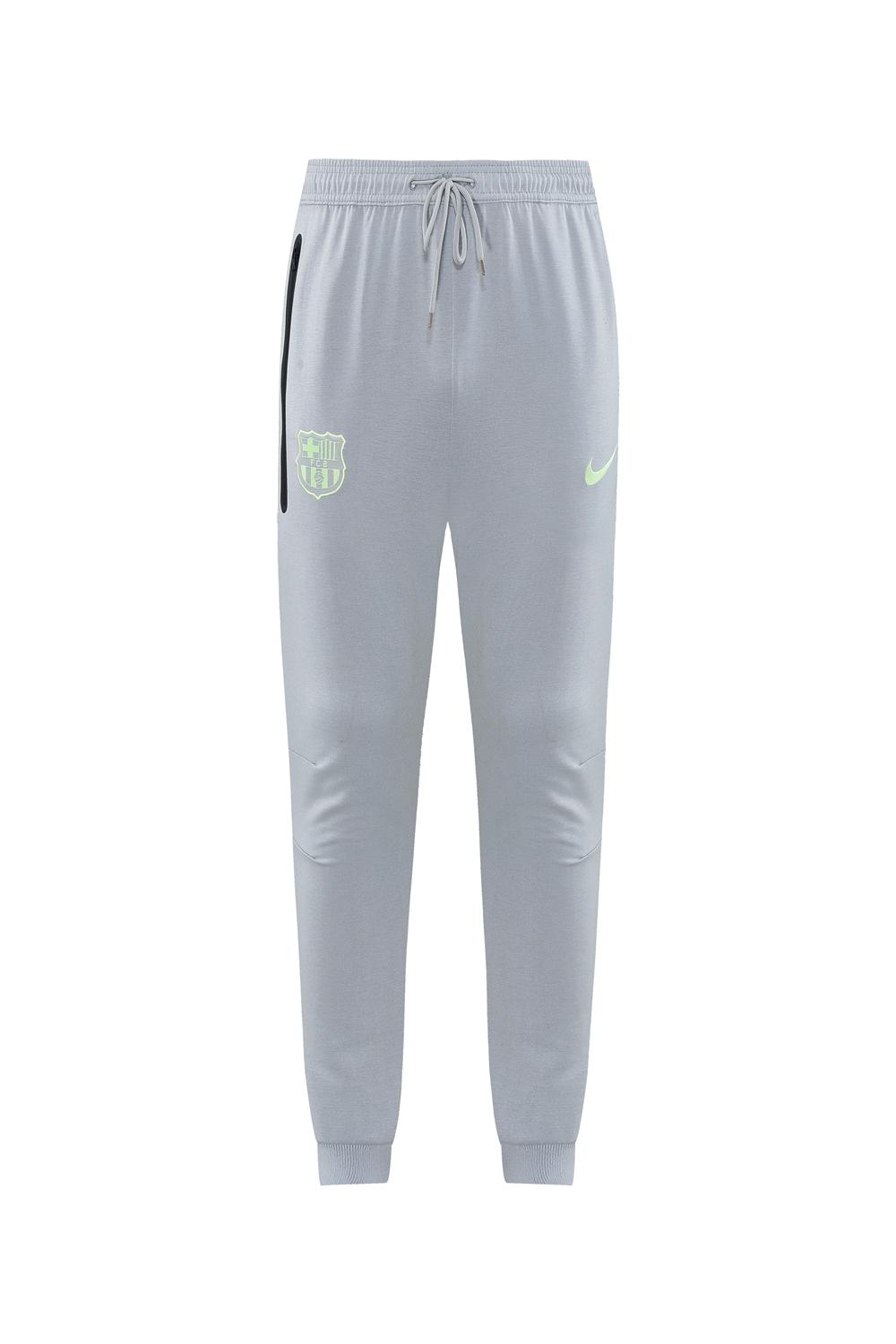 25/26 Barcelona Grey Full Zipper Hoodie Jacket +Long Pants