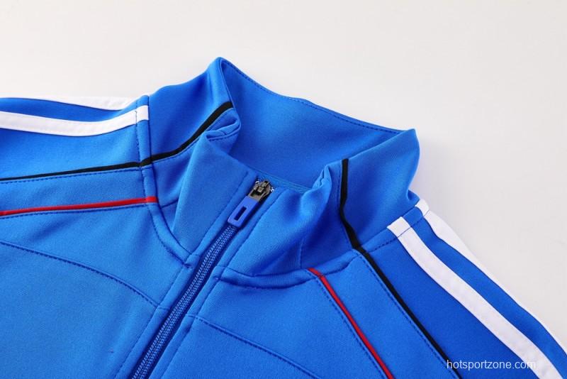 25/26 Manchester United Blue Full Zipper Jacket +Long Pants