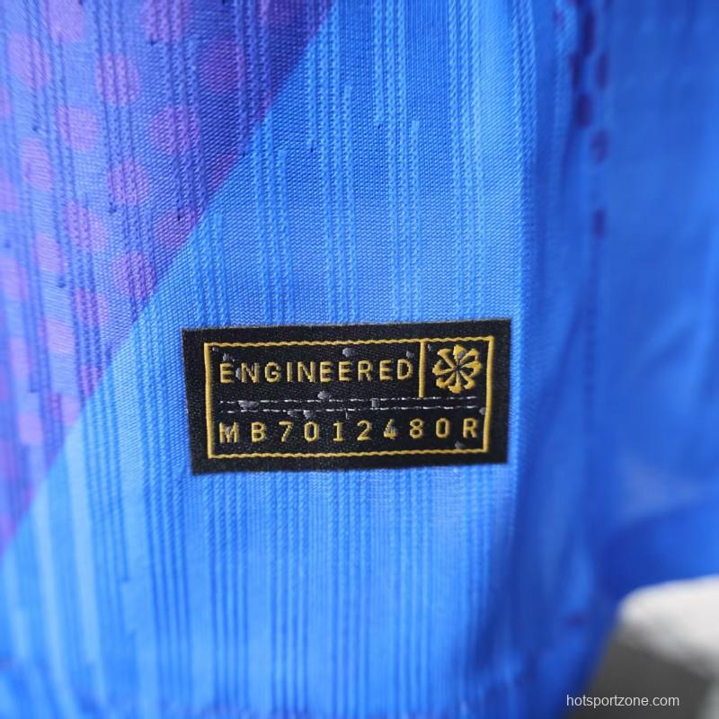 Player Version 2025 Brazil Away Long Sleeve Jersey