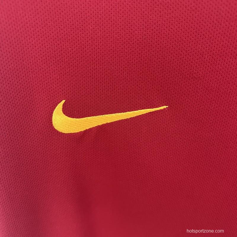 Retro 17/18 Roma Home Long Sleeve Jersey