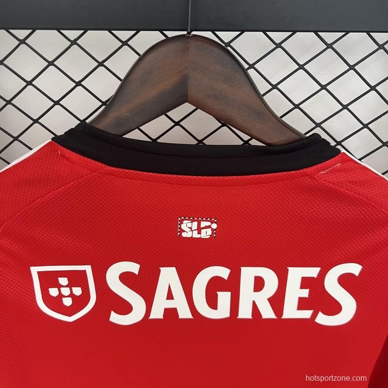 25/26 Long Sleeve Benfica Home Jersey