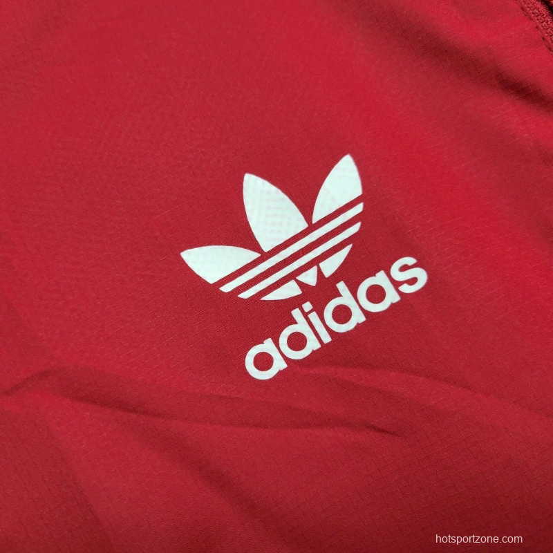 25/26 Nottingham Forest Jacket Red Windbreaker