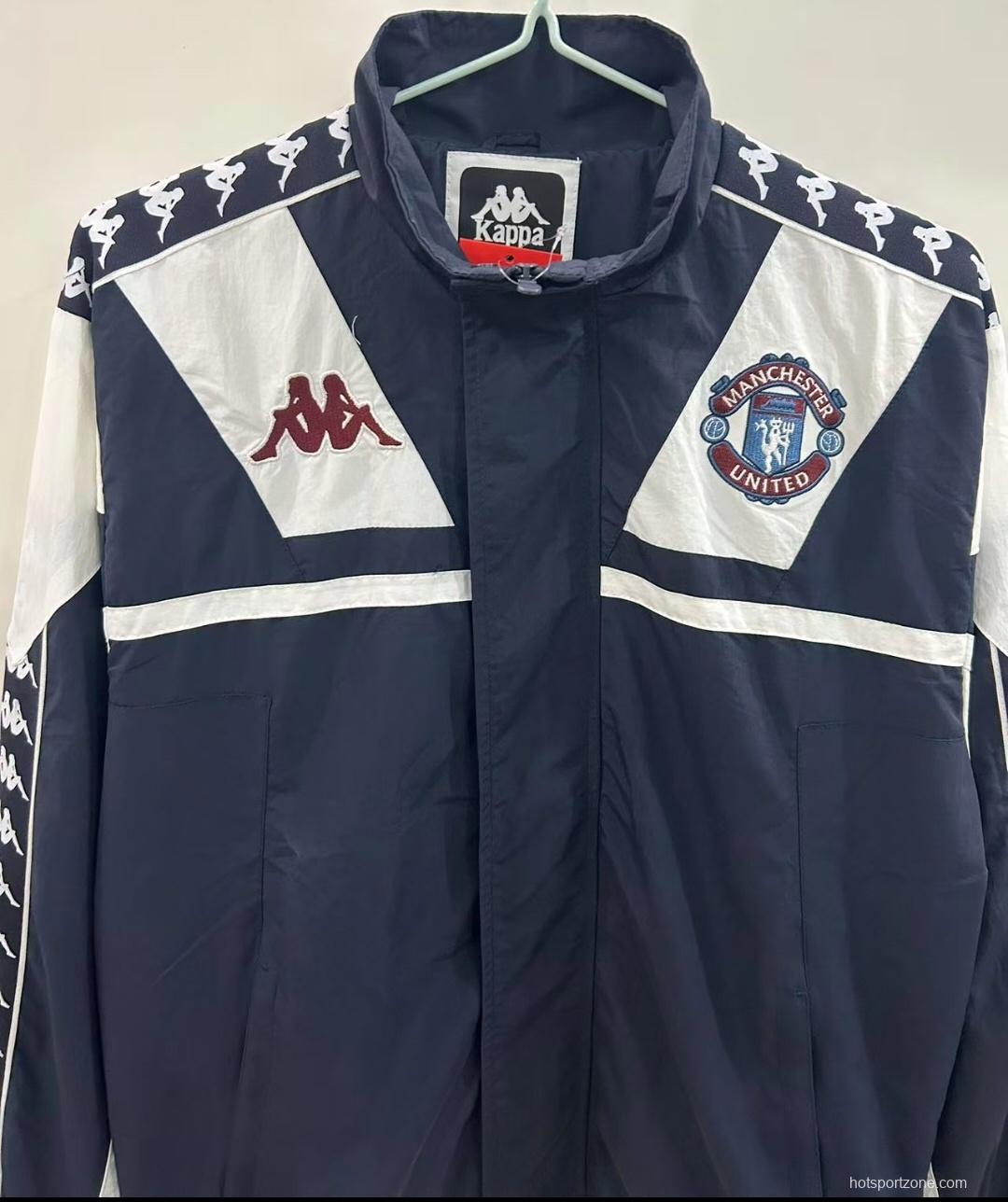 25/26 Manchester United 1967 Style Black/White Windbreaker