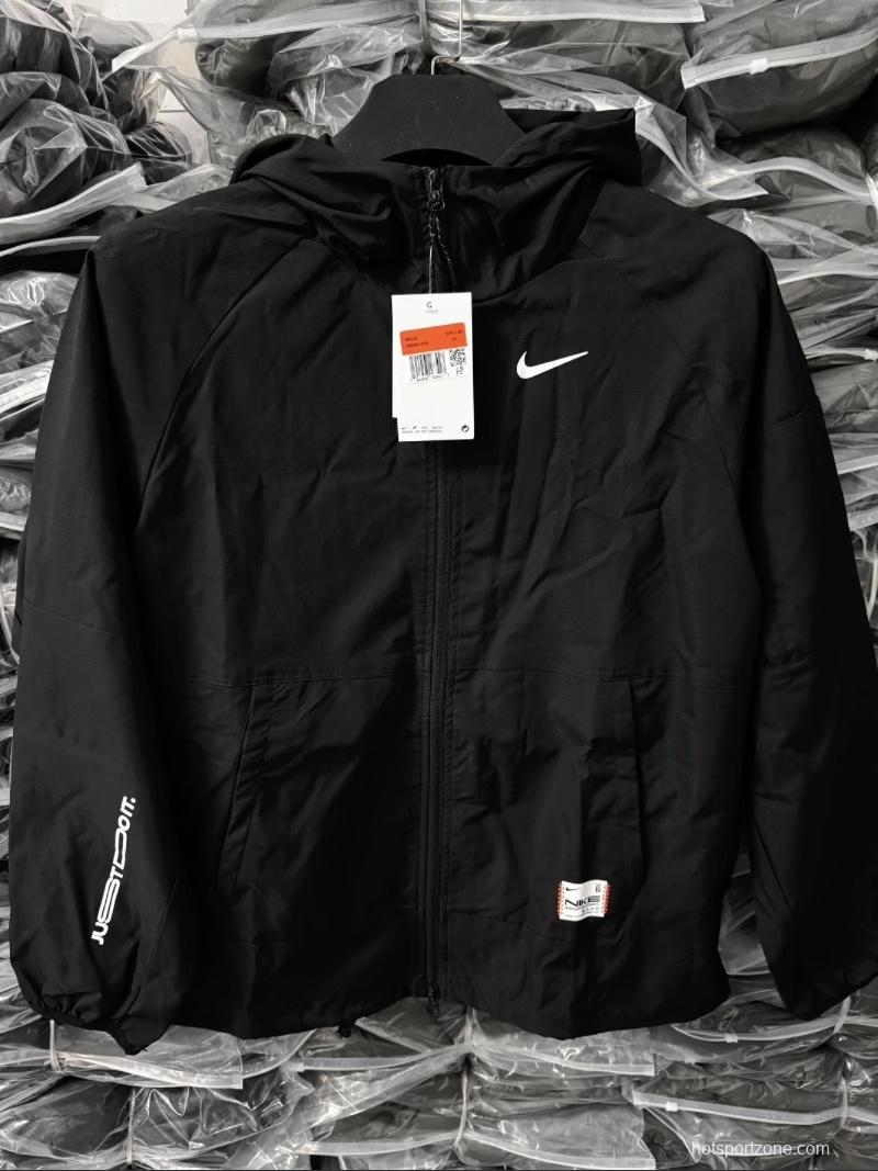 2025 NIKE White/Black Casual Jacket Windbreaker - 2 Colors