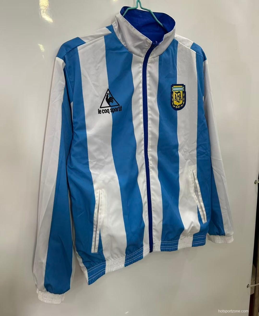 1986 Argentina Blue/White Windbreaker