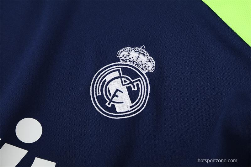 Retro 12/13 Real Madrid Royal Blue Half Zipper Jacket