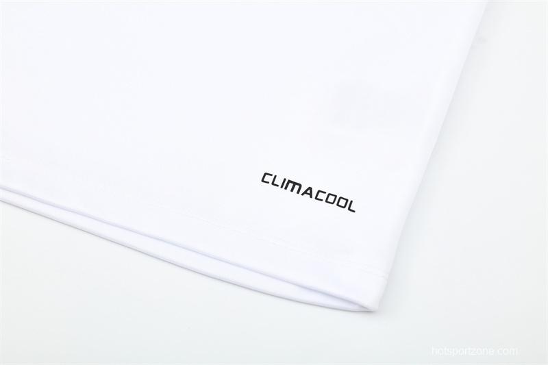 Retro 09/10 Real Madrid White Half Zipper Jacket