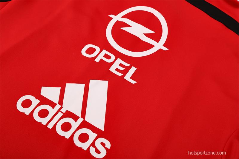 Retro 04/05 AC Milan Red Half Zipper Jacket