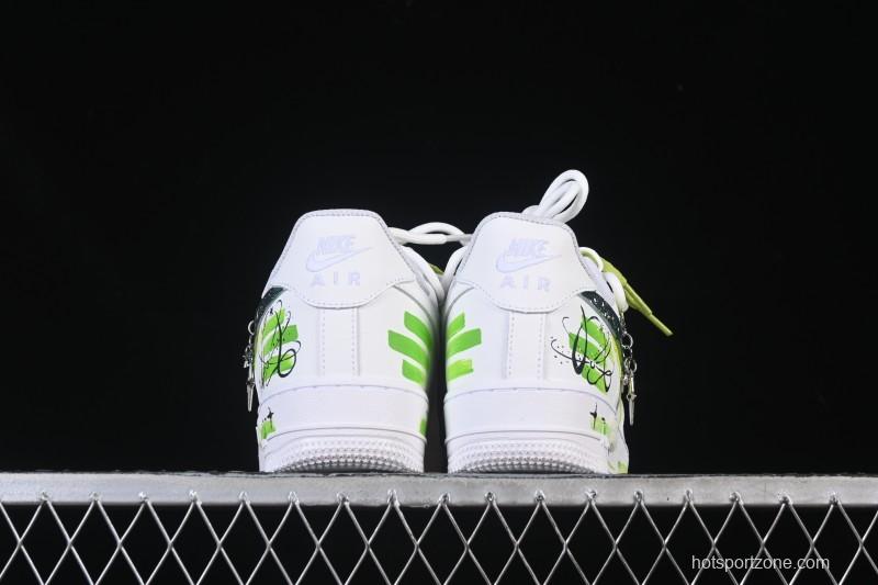 Nike Air Force 1 '07 Low Capricorn Hand-Painted Doodle Zodiac Series Casual Sneakers - 1222119