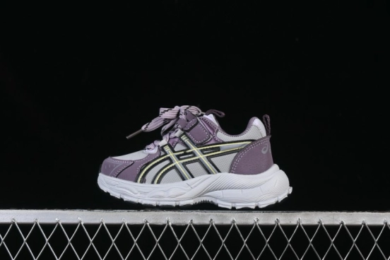 Asics Kids Non-Slip Durable Casual Shoes Purple - J.C3