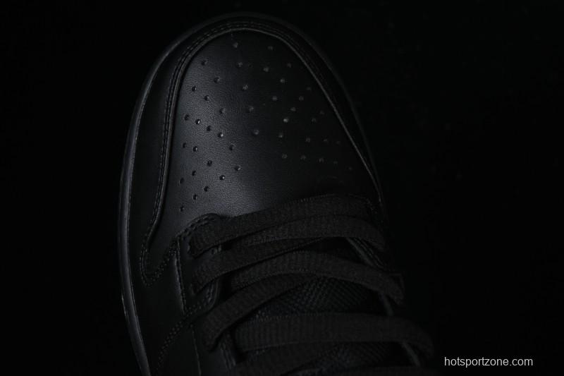 Nike SB Dunk Low Pro ISO Triple Black Skate Shoes - FJ1674-001