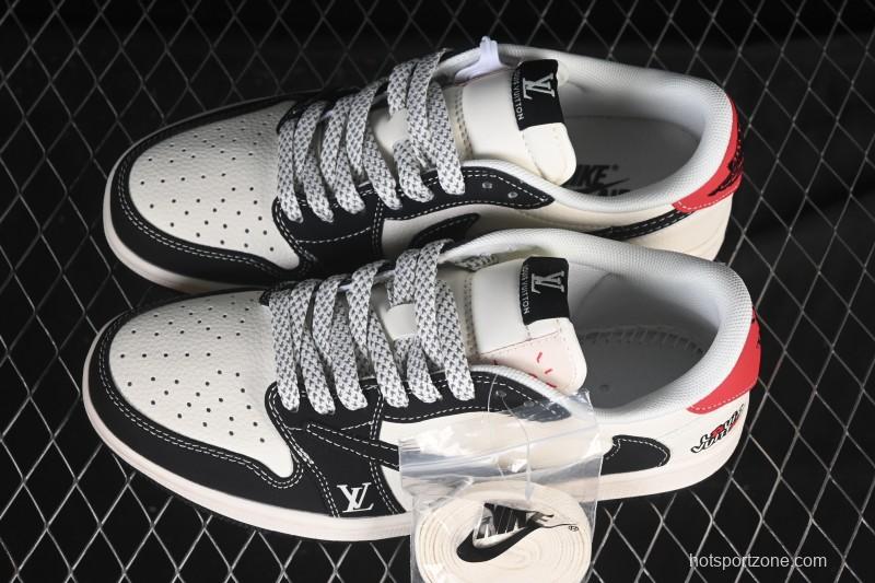 Nike Travis Scott x Fragment Design x Air Jordan 1 Low OG SP AJ1 Low Top Casual Skate Shoes - ZH2598-162