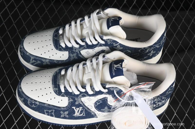 Nike Air Force 1 '07 Low LV Collaboration White Blue Casual Sneakers - YF9511-811