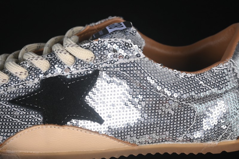 Golden Goose True Star Distressed Leather Sneakers - GGDB