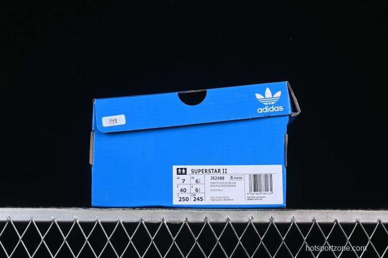 Adidas Originals Superstar II Casual Sneakers with Shell Toe Design - JS2488