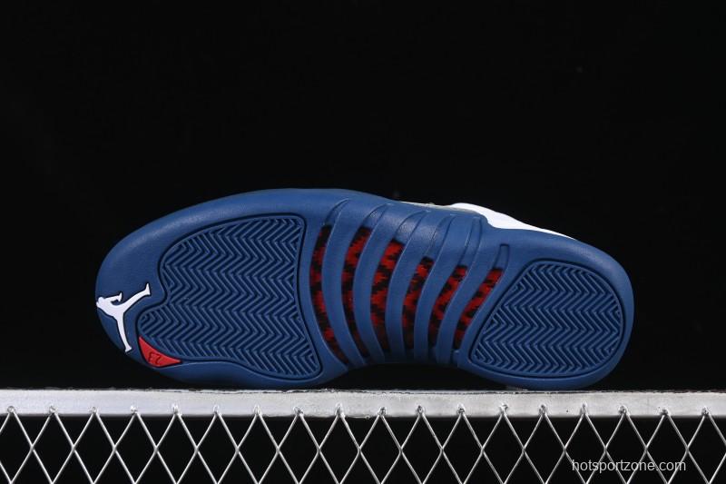 Nike Air Jordan 12 Retro French Blue And White Basketball Shoes - CT8013-114