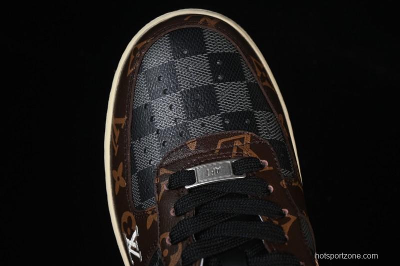Nike Air Force 1 '07 Low LV Collaboration Coffee Gray Casual Sneakers - SC0601-563