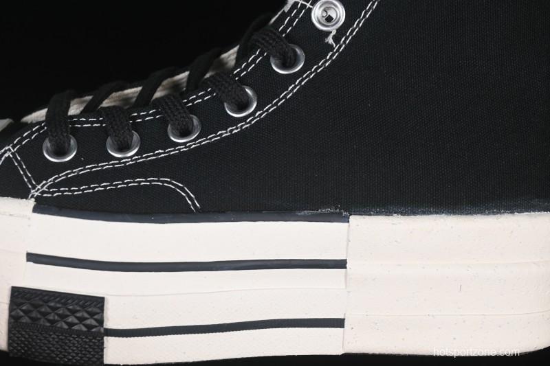 Rick Owens Drkshdw Converse Chuck 70 High Top Platform Casual Canvas Shoes - A06754C