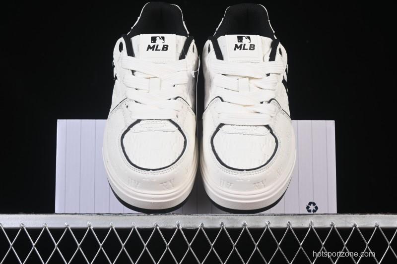 New York Yankees Bigball Chunky Embo Monogram Height Increasing Thick Sole Casual Sneakers - 3ASXE035N50CRL