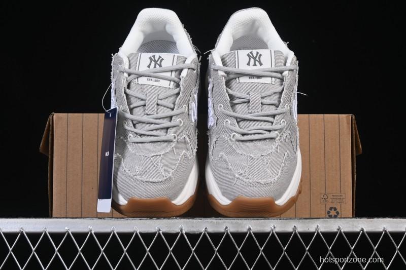 Adidas NY MLB Bigball Chunky Vintage Cursive Height-Increasing Platform Sneakers - 3ASHVT25N50GRL