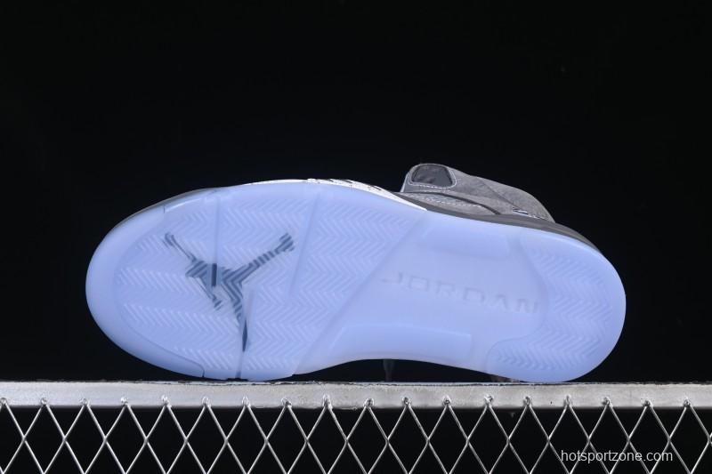 Nike Air Jordan 5 Retro Basketball Shoes with Wolf Grey Design - DD0587-002