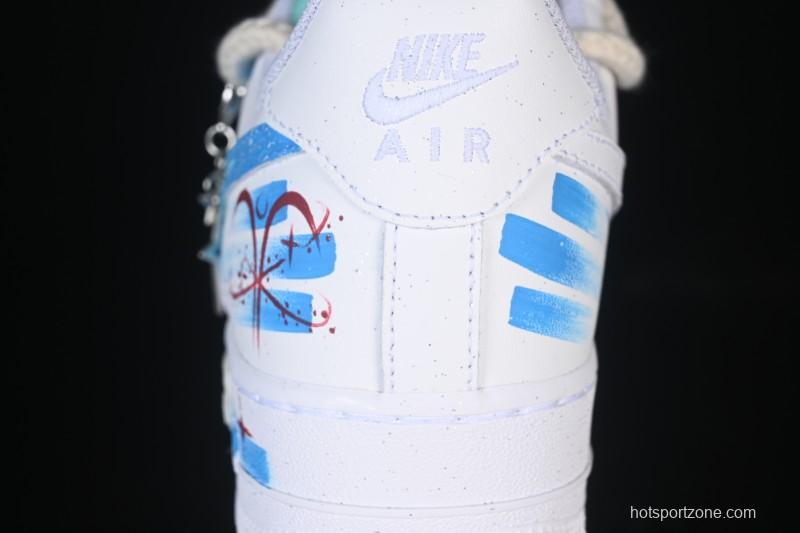 Nike Air Force 1 '07 Low Aries Hand-Painted Doodle Zodiac Series Casual Sneakers - 321-419