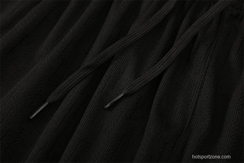 Player Version 25/26 France Black Half Zipper Jacket+Long Pants