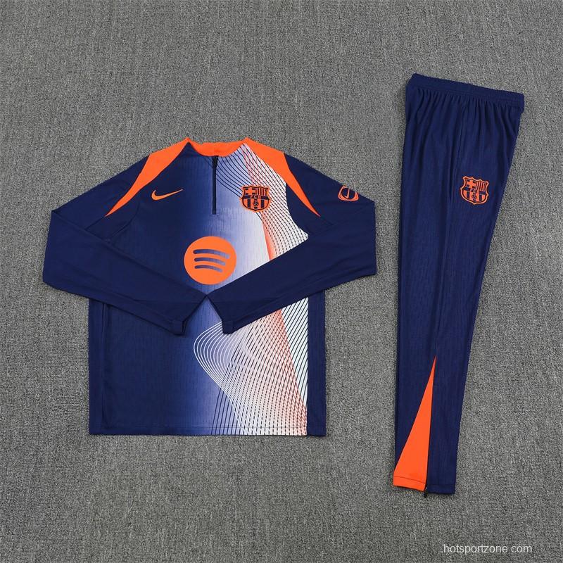 25/26 Barcelona Blue Orange Camouflage T90 Short Sleeve Jersey+Shorts