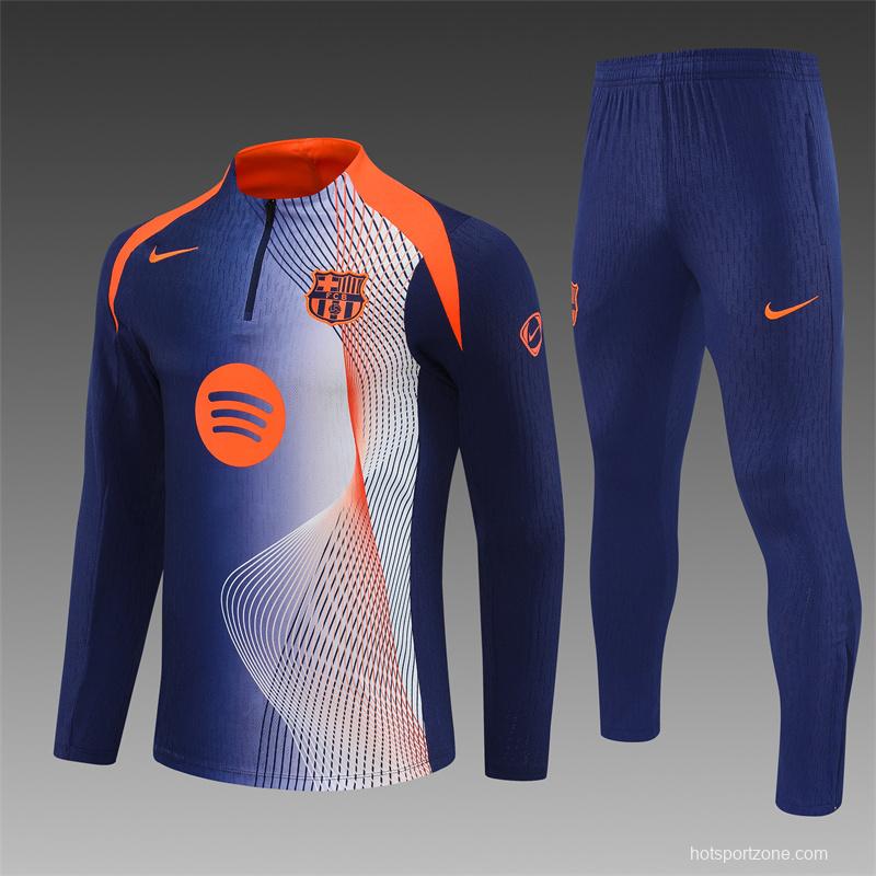25/26 Barcelona Blue Orange Camouflage T90 Short Sleeve Jersey+Shorts