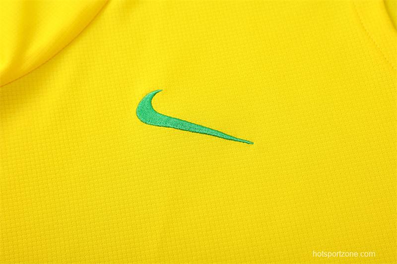 25/26 Brazil Yellow with XS Short Sleeve+Soccer Shorts