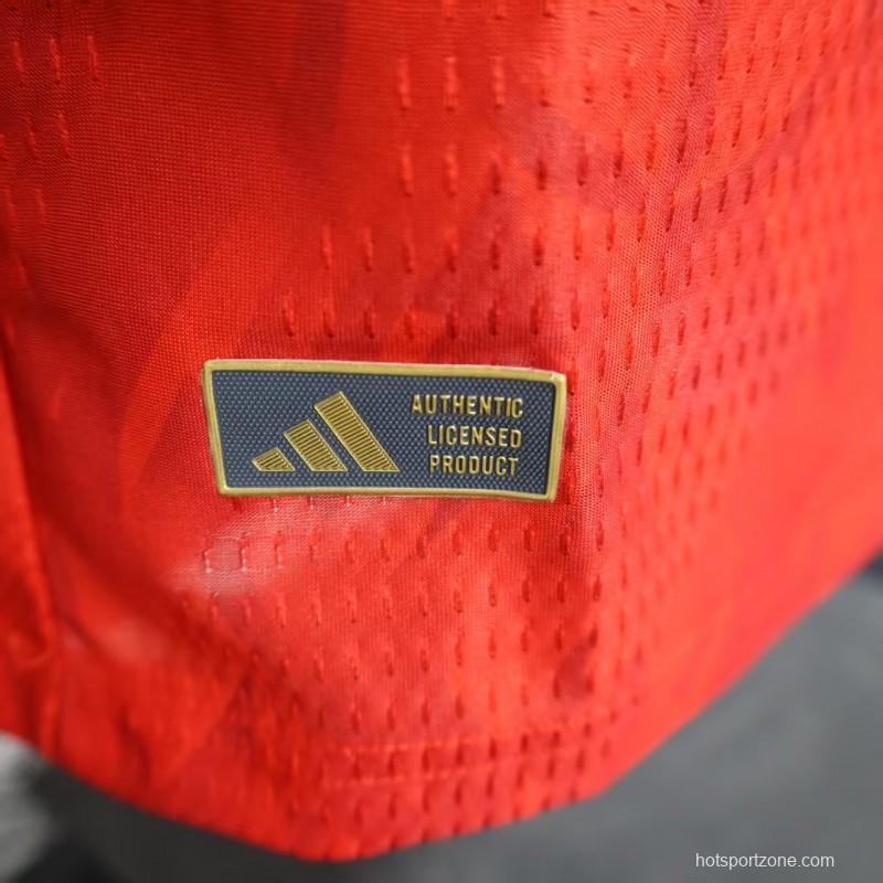 Player Version 2025 Belgium Home Jersey