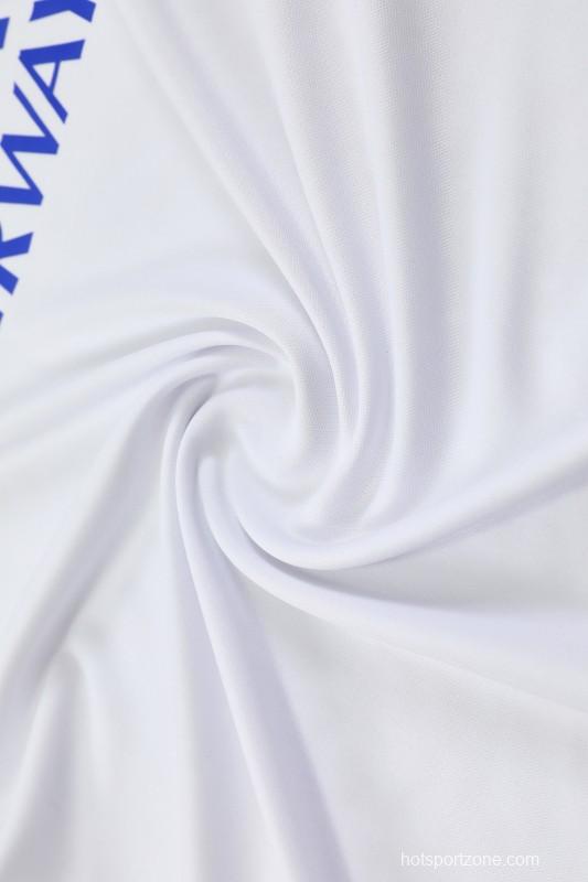 25/26 PSG White Short Sleeve Jersey+Shorts