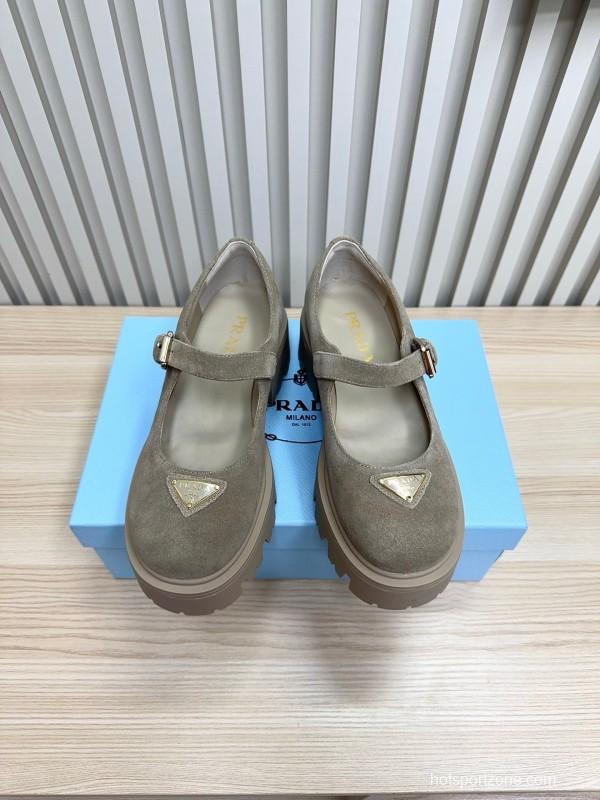 Prada 2025 SS Platform Mary Jane Shoes - LY00300