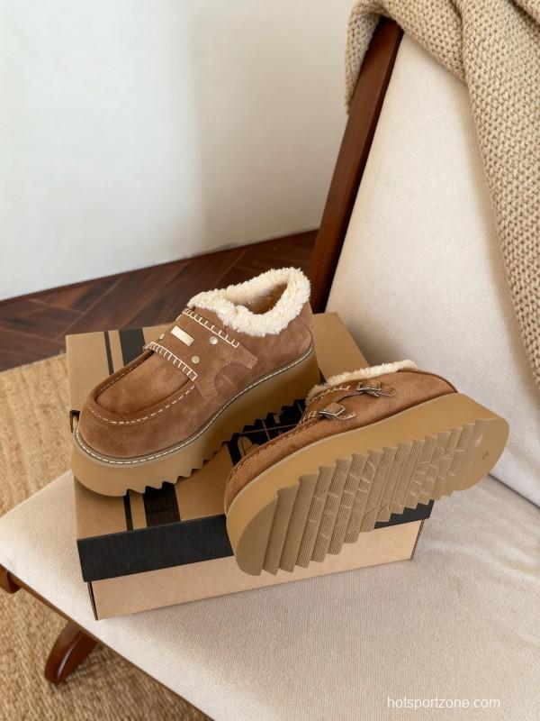 SugarSu Retro Snow Boots Platform Sole Casual Shoes - KFY00270