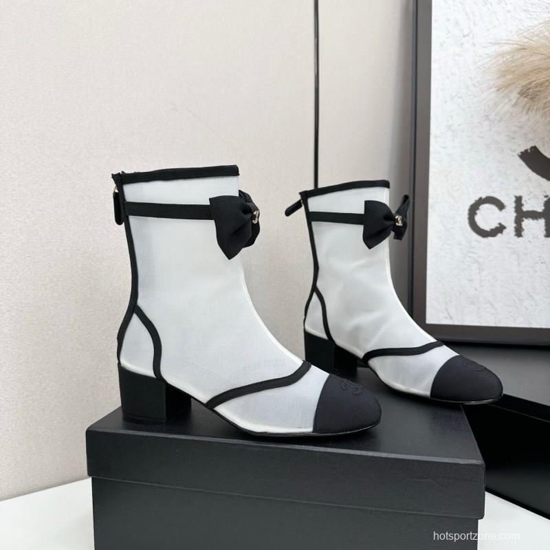 Chanel 2025 SS Classic Bow Ankle Boots - LY00