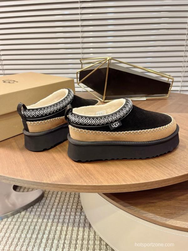 UGG Ethnic Tazz Series Thickened Heightening Slippers One-Step On - MJ00220