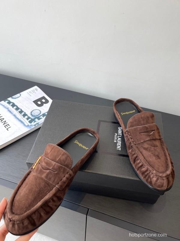 Saint Laurent Classic Loafer Mule Flats - KFY00320