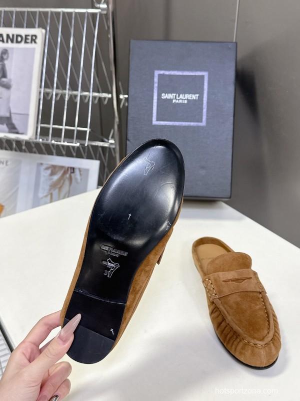 Saint Laurent 2025/SS Classic Loafer Mule Flats - KFY00320