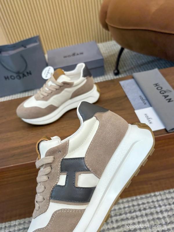 Hogan H-STRIPES Series Couple Thick Sole Dad Shoes Airship Shoes Casual Sports Shoes - AS00350
