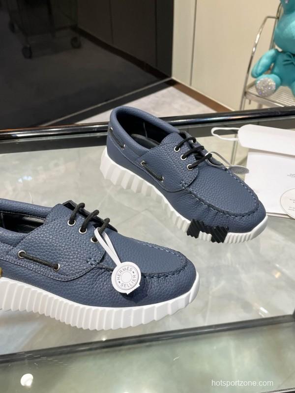 Hermès Classic Casual Sports Shoes with Exaggerated H Logo and Vibrant Colors - LY00300