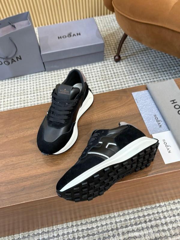 Hogan H-STRIPES Series Couple Thick Sole Dad Shoes Airship Sneakers - AS00350