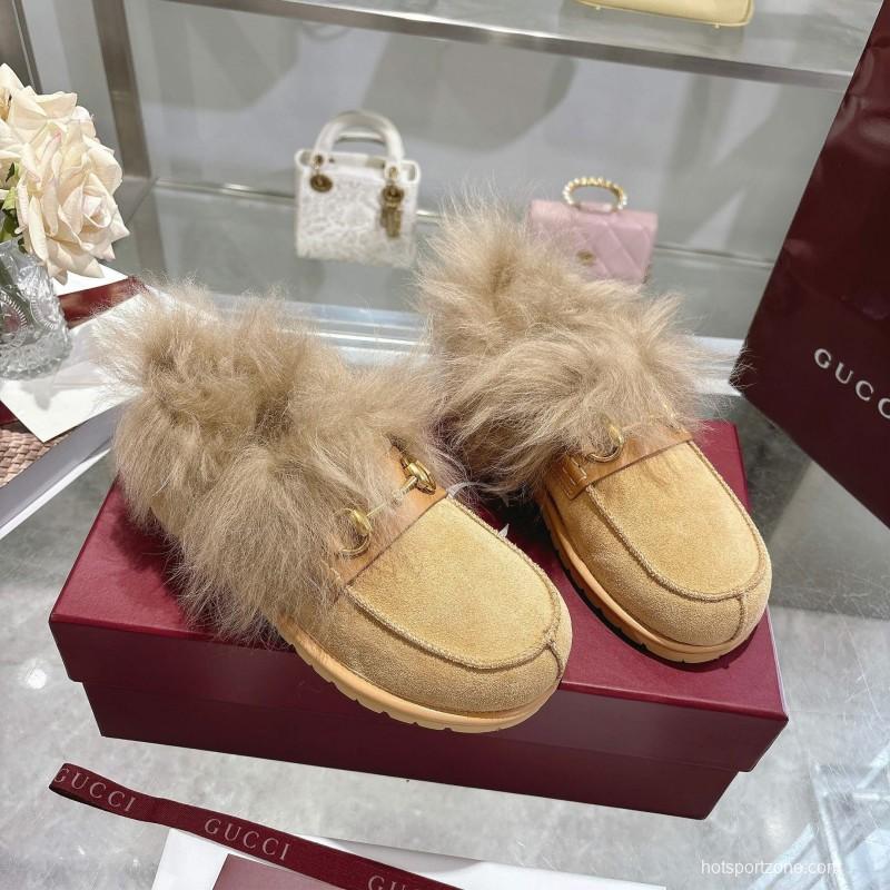 GG Wool Fashion Snow Boots with Merino Wool Lining - KFY00290
