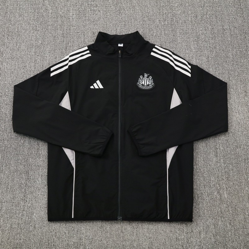 25/26 Newcastle United Black S-3XL Half Zipper Jacket+Long Pants