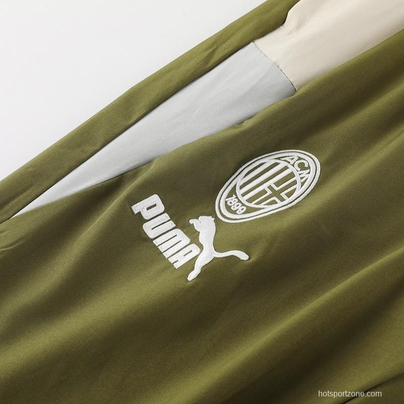 AC Milan Half Zipper Jacket+Long Pants S-2XL