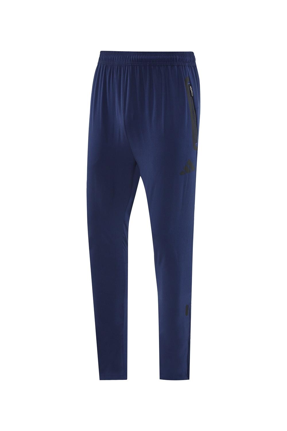2025 Adidas Royal Blue Half Zipper Jacket+Long Pants S-2XL