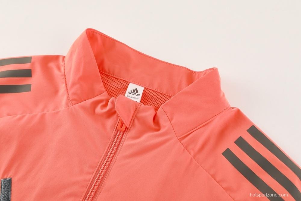 25/26 Bayern Munich Orange S-3XL Half Zipper Jacket+Long Pants