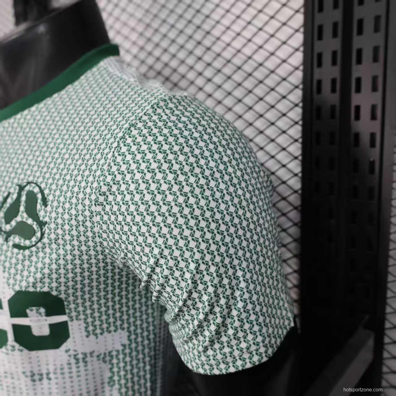 2025 Player Version  Mexico Away White with Halftone Dot Pattern World Cup Commemorative Jersey