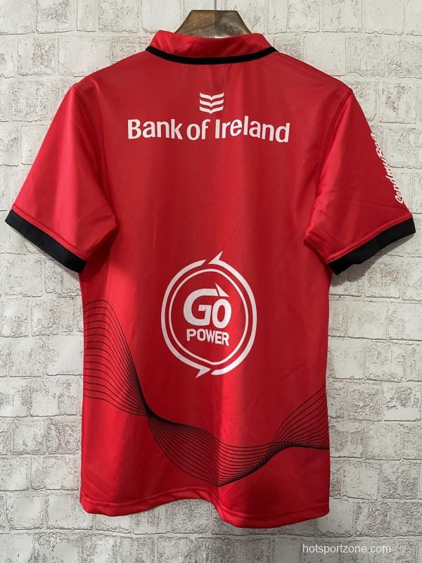 24/25 Ulster Red with Wave Pattern Home Jersey